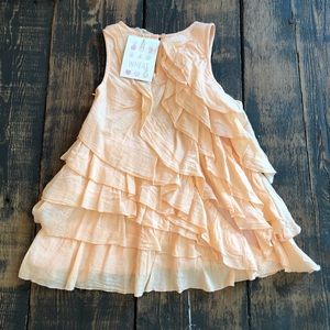 Wheat Ruffle Dress